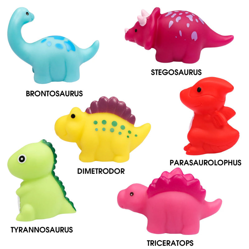 Zestaw świecących dinozaurów do kąpieli