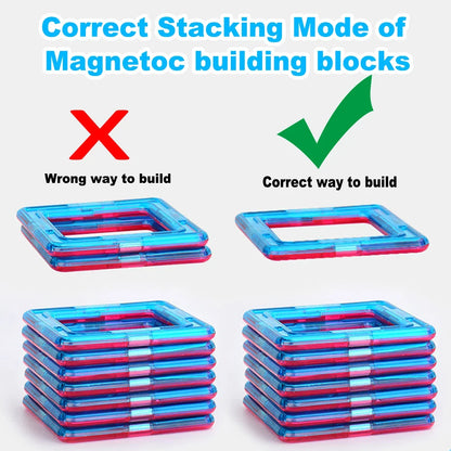 Magnetyczne klocki DIY duże i małe